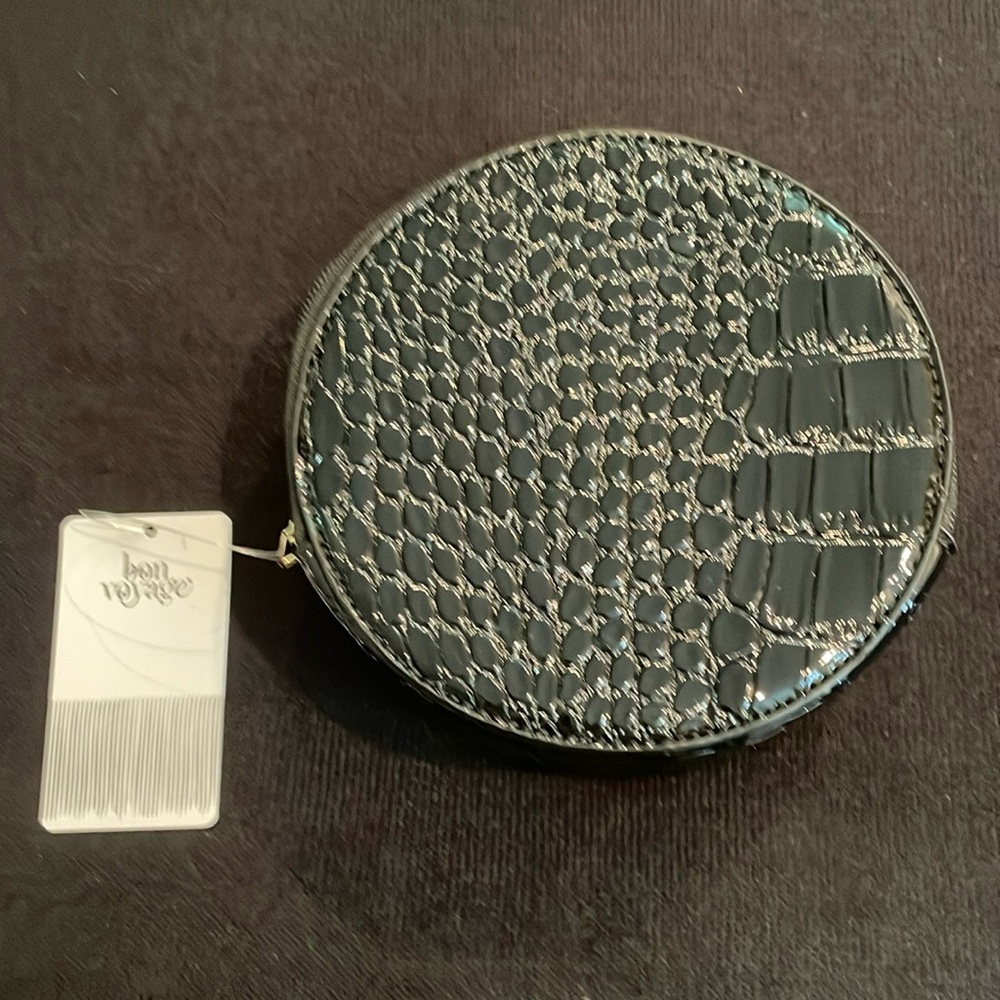NWT Round Faux Croc Bag